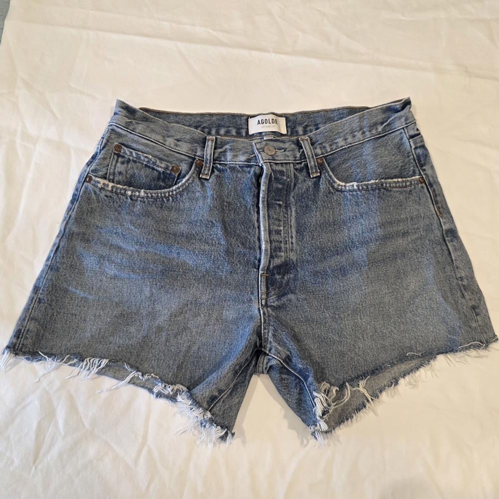 Agolde Blue Jean Shorts